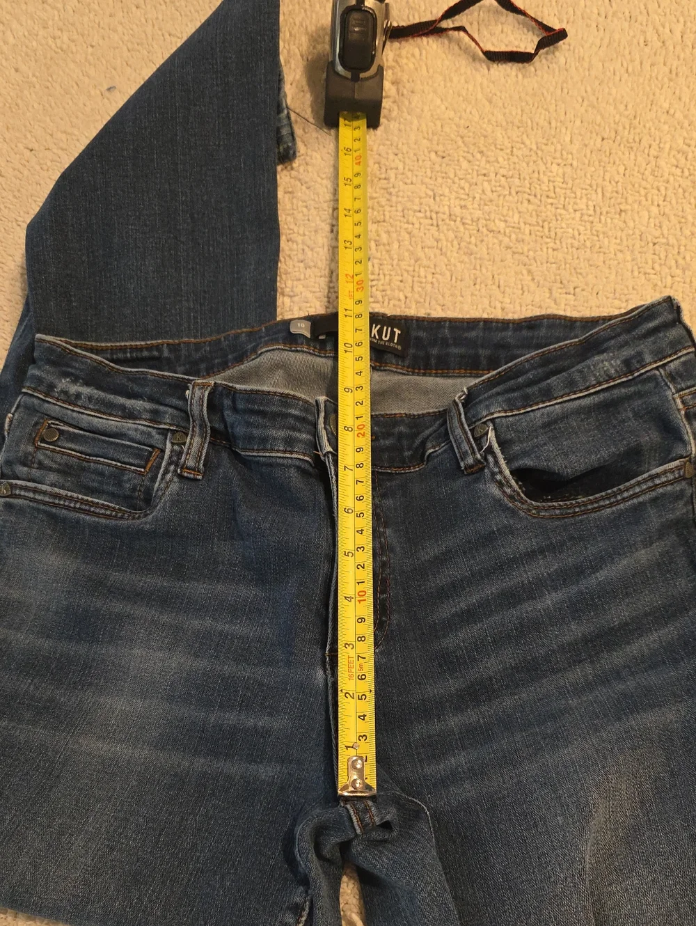 Kut from the Kloth Dark Wash Jeans - Blue Catherine Boyfriend Sz 10 Womens - Picture 4 of 11